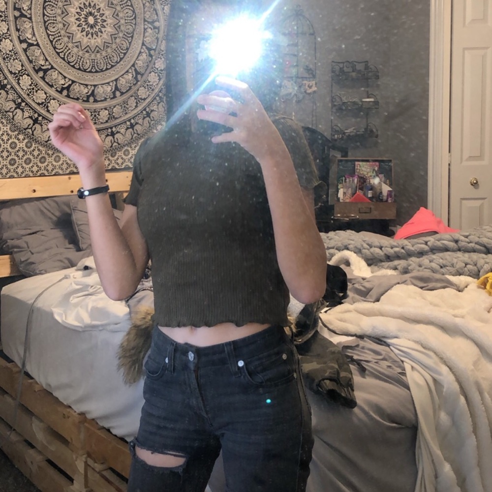 Green shirt